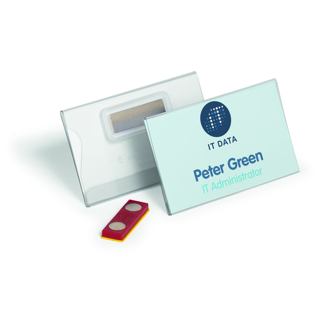 Durable - Badge with magnet 54x90mm 25 pieces