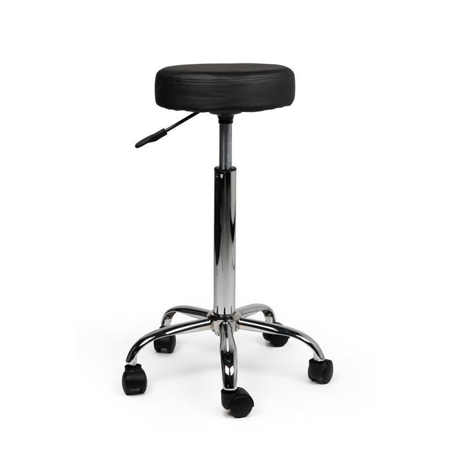Office - Taburete Tabouret negro alto con resorte de gas