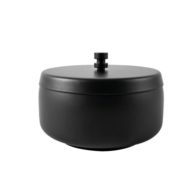 BRASQ - Tischaschenbecher Modell 1 Liter mit schwarzem Deckel