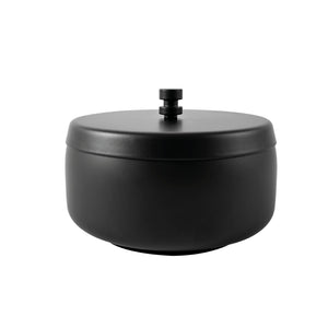 BRASQ - Cendrier de table modèle 1 litre avec couvercle noir