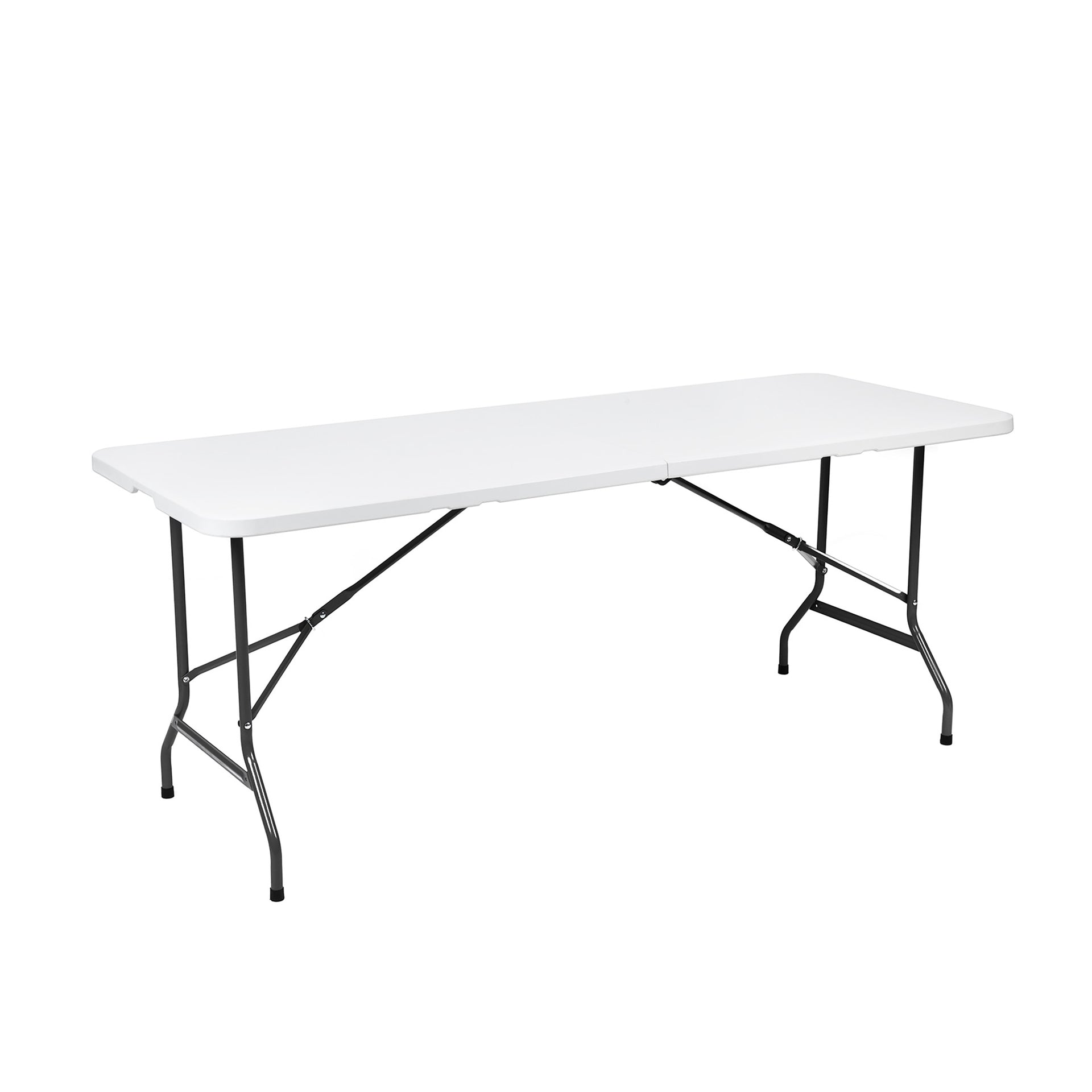 BRASQ - Tavolo pieghevole 180x70x74 cm ft180 bianco