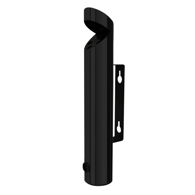 BRASQ - Posacenere a parete AT200 in acciaio inox nero