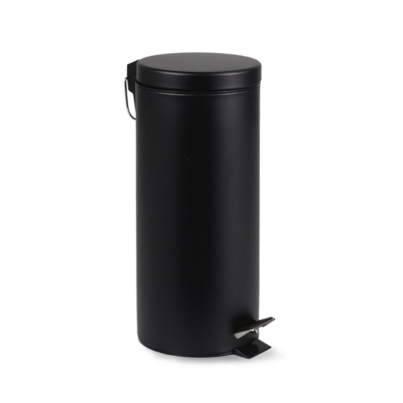 BRASQ - Papelera con pedal 30 litros negro