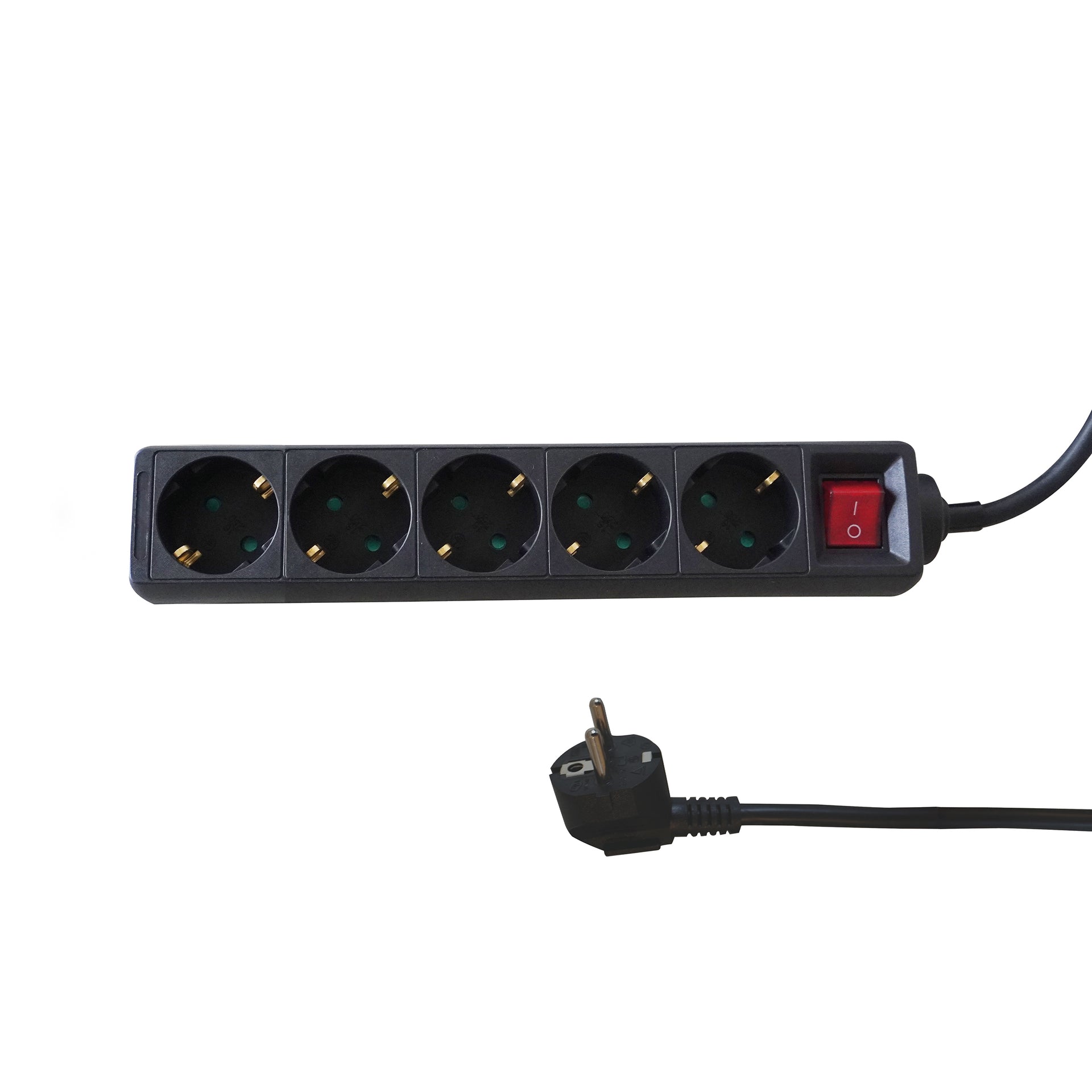 BRASQ - Power strip 5x 5 meters black