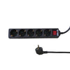 BRASQ - Power strip 5x 5 meters black