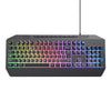 Trust -  GXT 836 Evocx toetsenbord Gamen USB QWERTY Amerikaans Engels Zwart