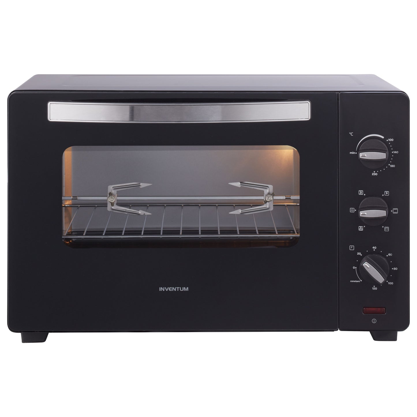 Inventum -  Heteluchtoven  vrijstaand 45 liter zwart