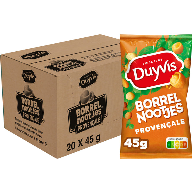 Duyvis -  Borrelnootjes  provencale zak 45gr