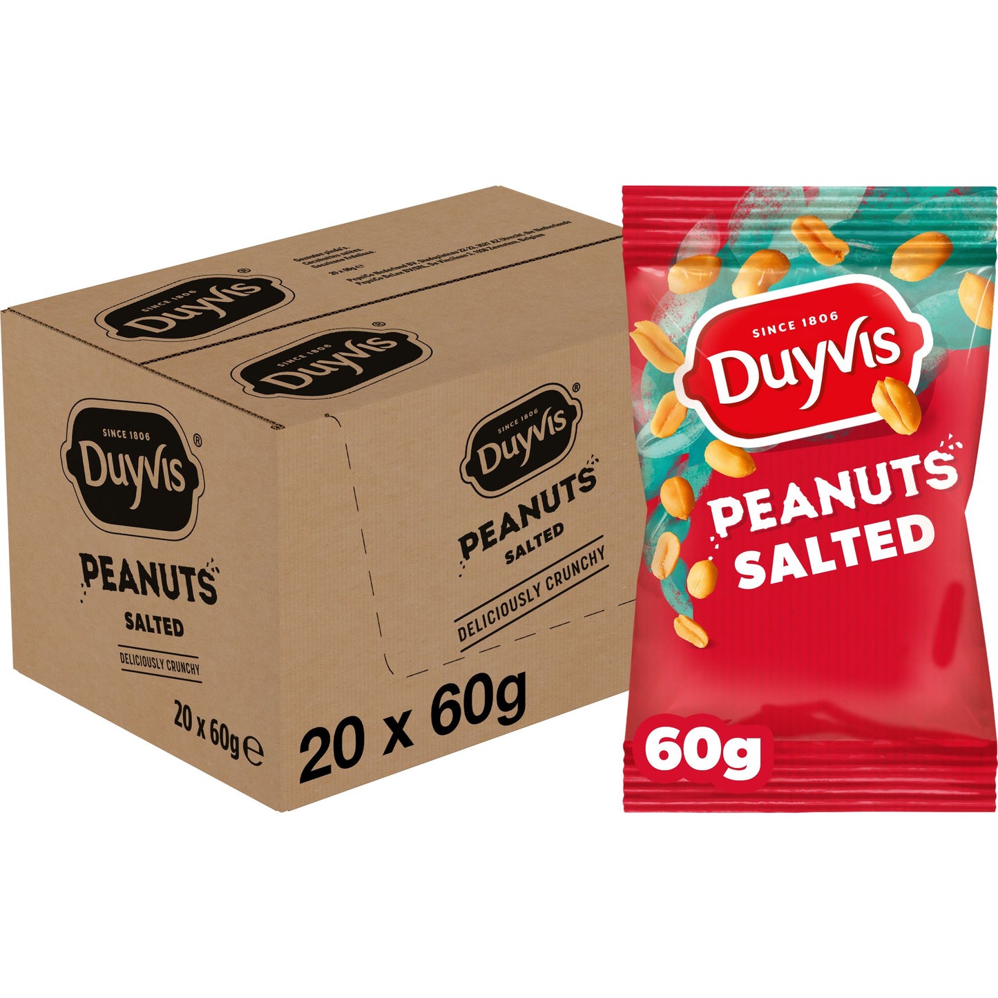 Duyvis - Cacahuete salado bolsa 60gr | 20 piezas
