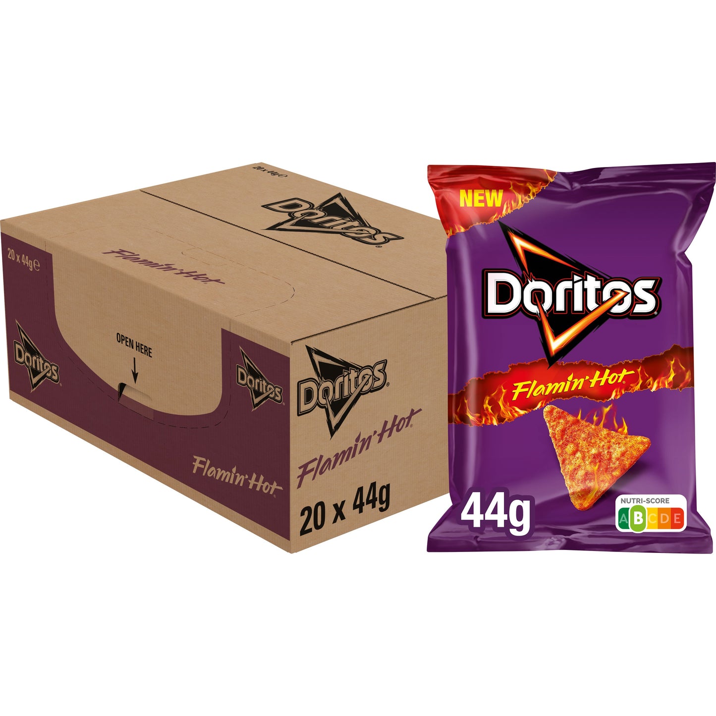 Doritos - Chips flamin hot bolsa 44gr | 20 piezas