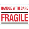 IEZZY -  Waarschuwingsetiket handle with care 500 stuks
