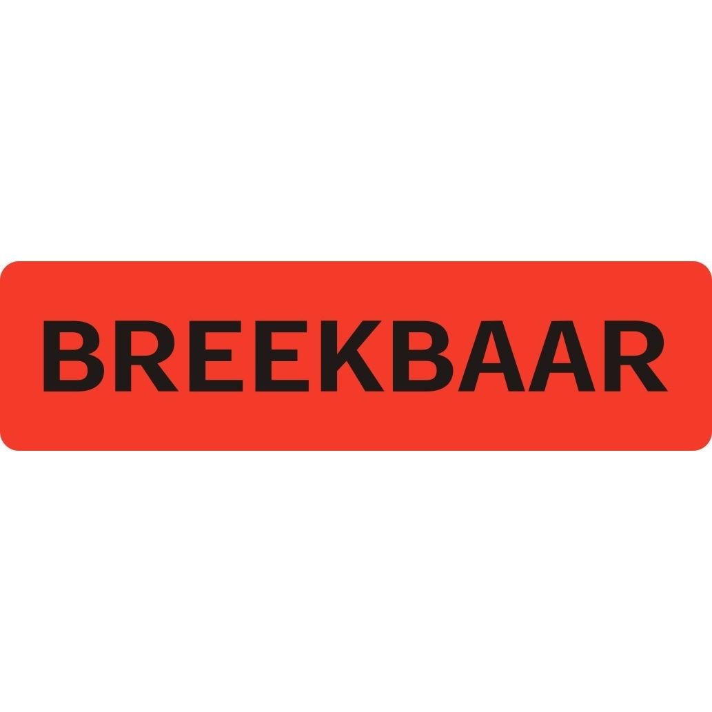 IEZZY -  Waarschuwingsetiket breekbaar 500 stuks