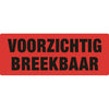 IEZZY -  Waarschuwingsetiket voorzichtig breekbaar 130mmx50mm 500 stuks