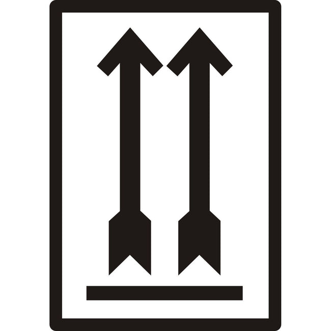 IEZZY - Warnschild schwarzer Pfeil nach oben 500 Stück