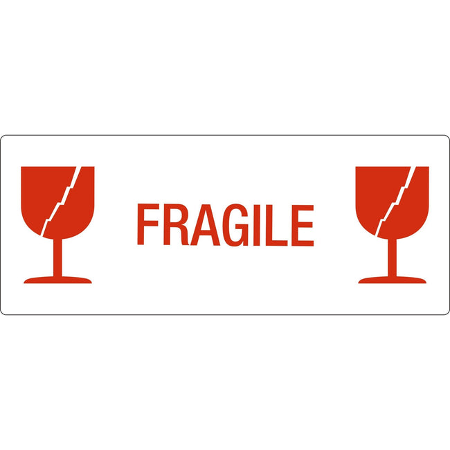 IEZZY -  Waarschuwingsetiket fragile 500 stuks