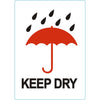 IEZZY -  Waarschuwingsetiket keep dry 74mmx105mm 500 stuks