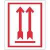 IEZZY -  Waarschuwingsetiket pijl omhoog 74x105mm 500 stuks