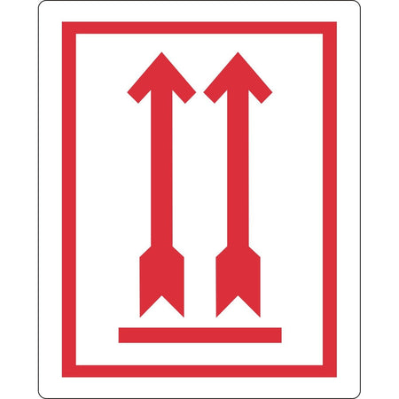 IEZZY -  Waarschuwingsetiket pijl omhoog 74x105mm 500 stuks