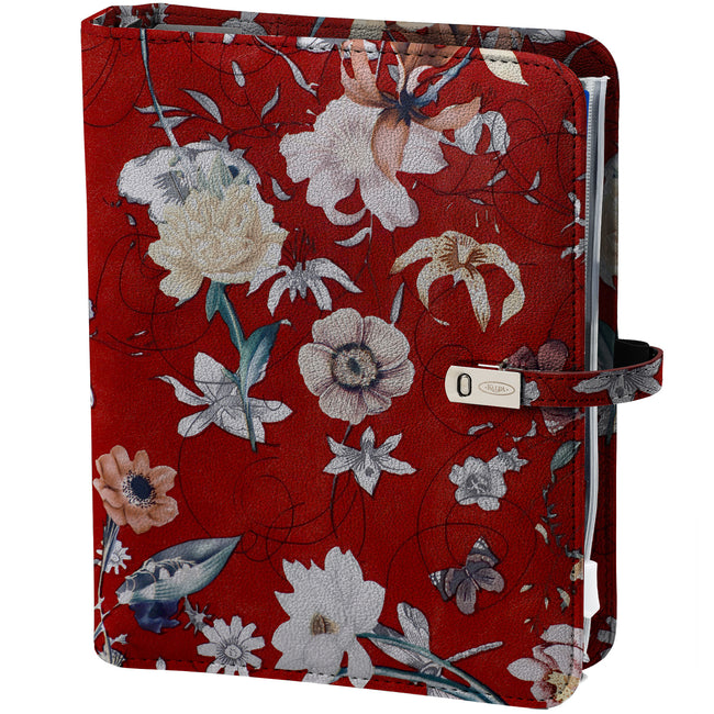 Kalpa - Organizer a5 +ag25-26 mare di fiori marrone