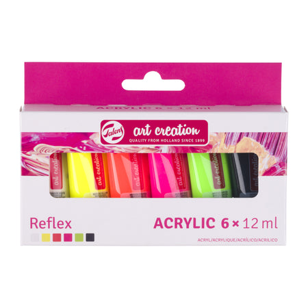 Talens Art Creation – Acrylfarben-Kunstkreationsset mit 6 Reflexfarben