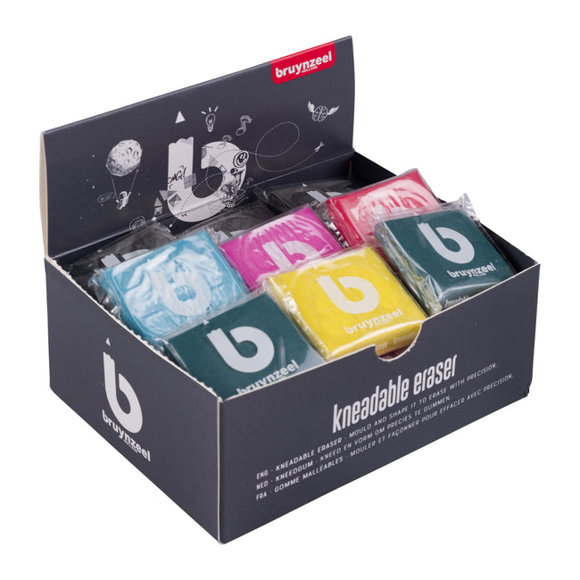 Bruynzeel -  Kneedgum Teens display à 36 stuks assorti | 36 stuks