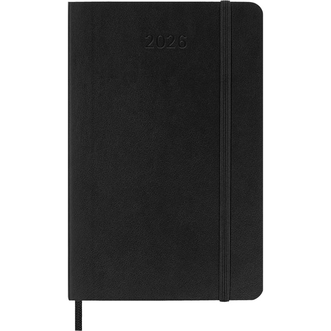 Moleskine -  Agenda 2026 12M Planner Weekly 7dagen/1pagina pocket sc black