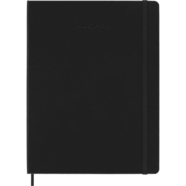 Moleskine - Ag25/26 msk piano settimana 7gg/1p xl hc nero