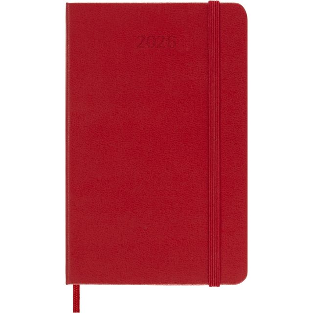 Moleskine -  Agenda 2026 12M Planner Weekly 7dagen/1pagina pocket hc scarlet red