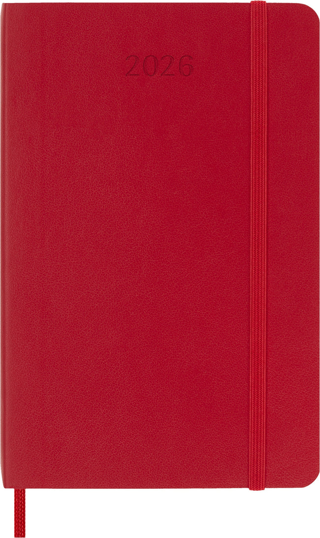 Moleskine - Agenda 2026 msk plan week 7d/1p pocket sc scarlet