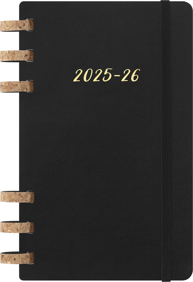 Moleskine -  Agenda 2025/2026 12M Academic Weekly 7dagen/1pagina Myrtle large sc black