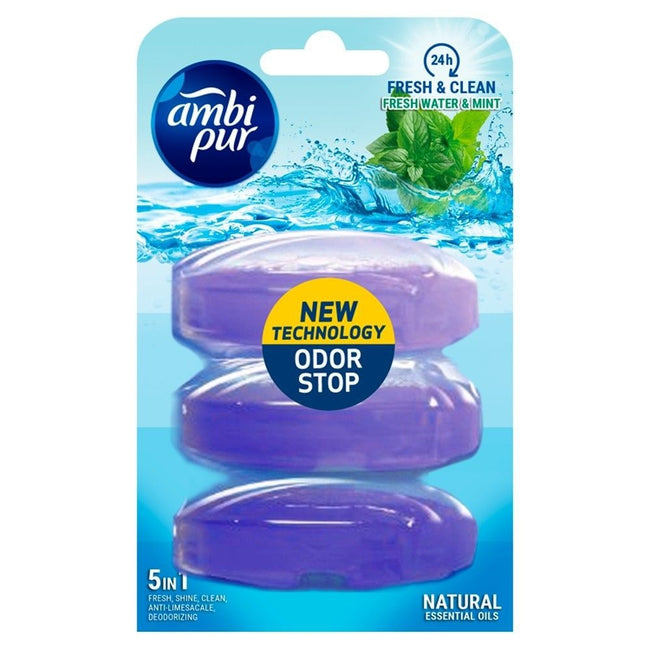 Ambi Pur - Ricarica blocco WC acqua dolce 3x55ml