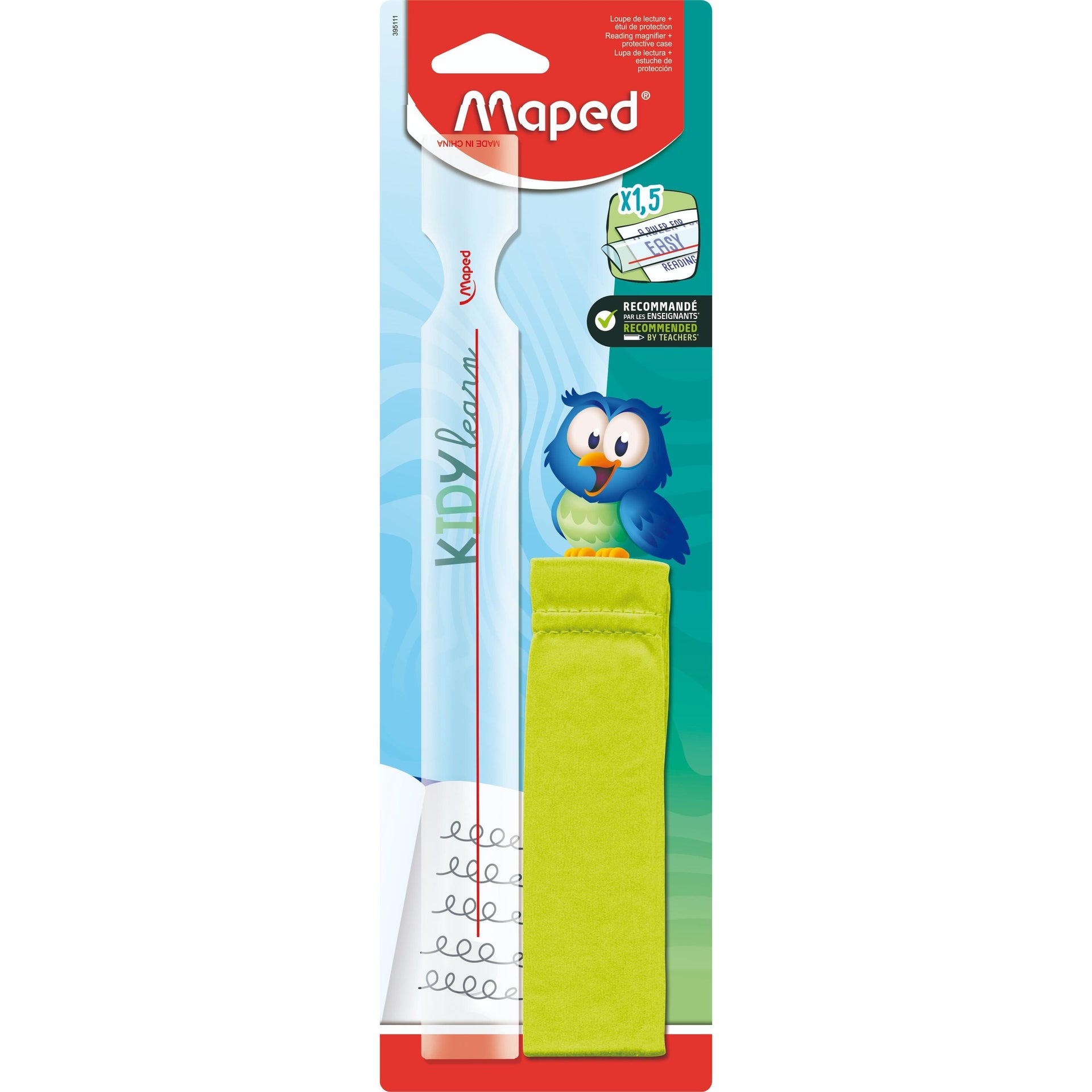 Maped - Lente d'ingrandimento per leggere i bambini imparano in modo trasparente