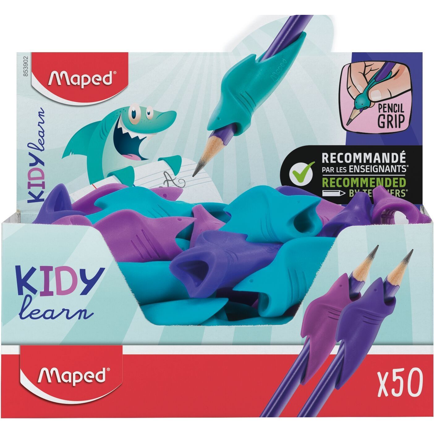 Maped - Espositore per bambini con presa per le dita 50 pezzi