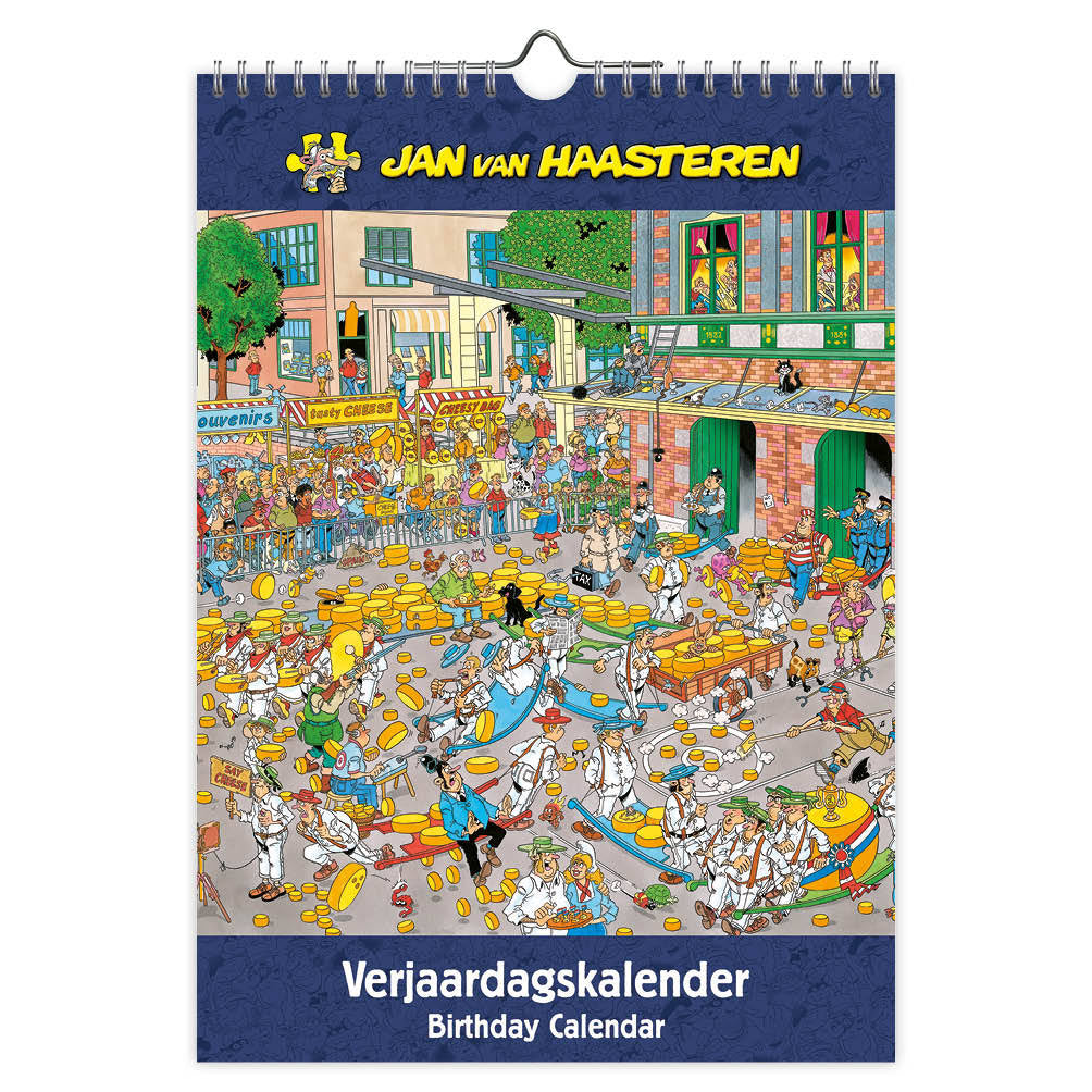 Jan van Haasteren -  Verjaardagskalender  a4 | 3 stuks