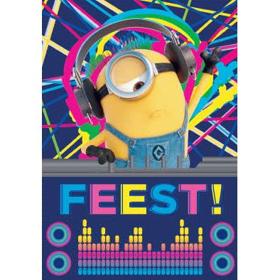 Hallmark -  Wenskaart  uitnodiging minions 6 stuks