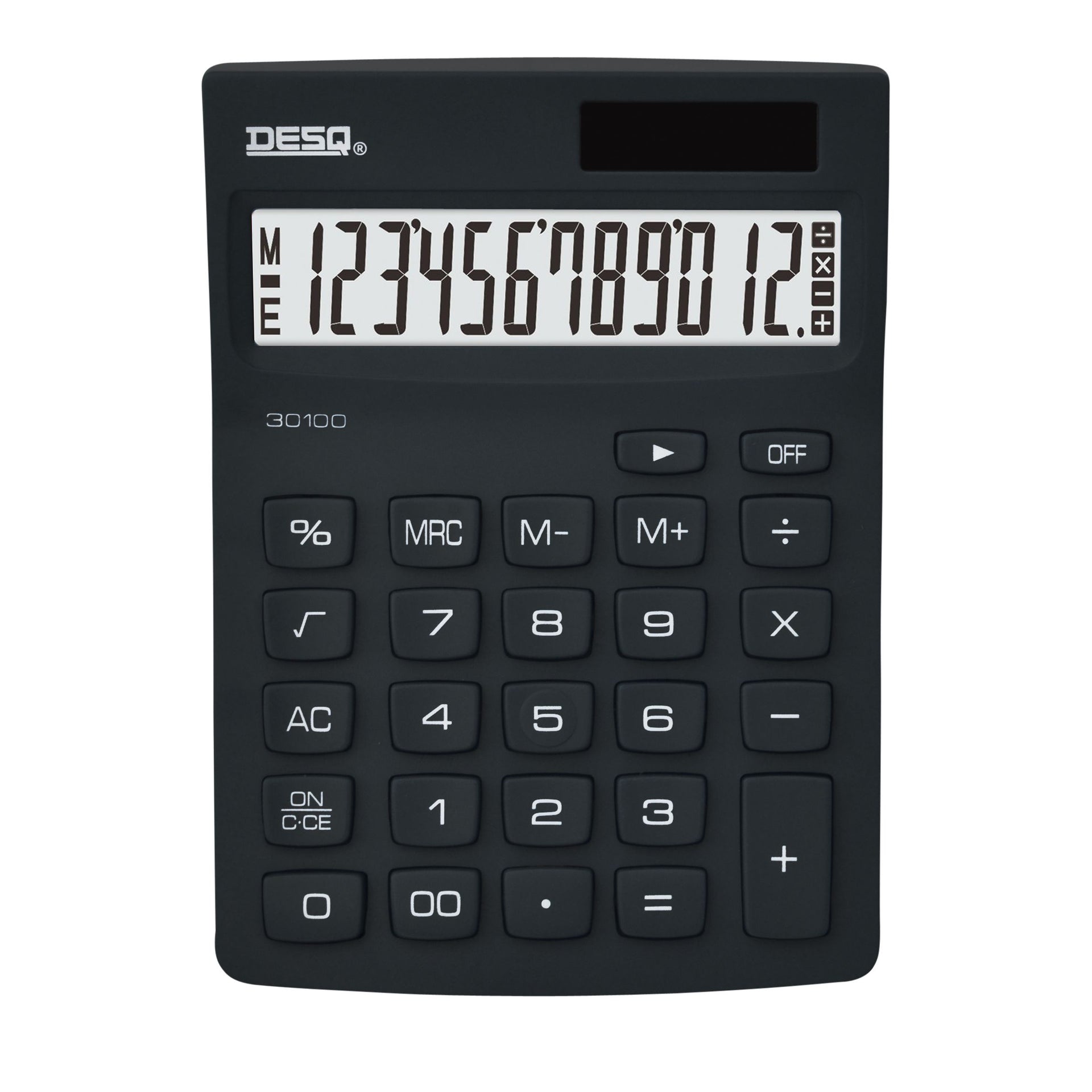Desq - Calcolatrice compatta nera | 10 pezzi
