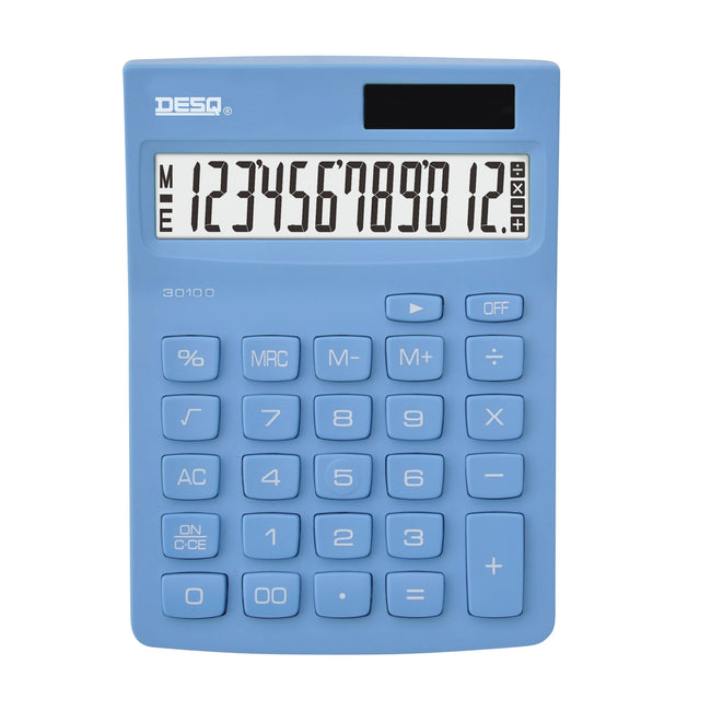 Desq -  Rekenmachine  compact sky blue | 10 stuks