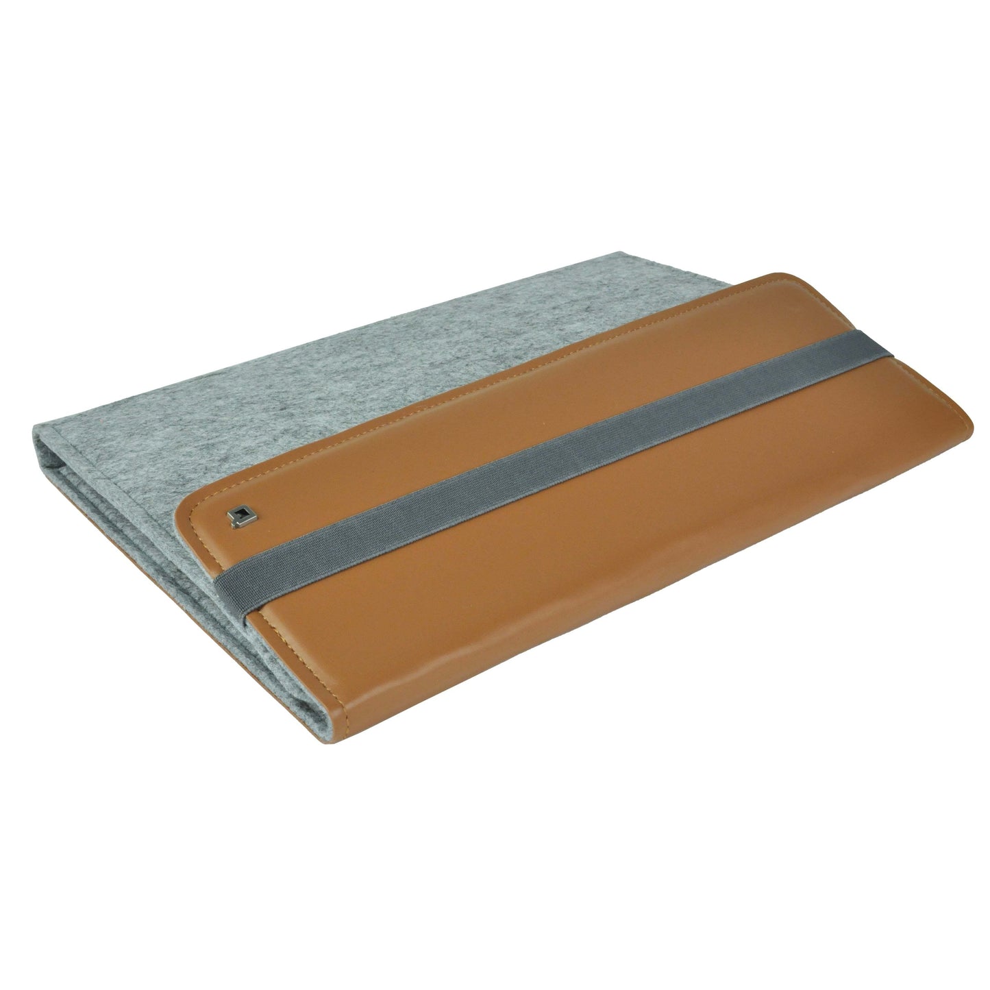 Desq - Carpeta de escritura a4 de fieltro con clip gris