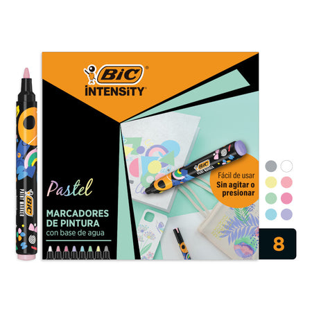 Bic - Pennarello intensità pastello assortito 8 pezzi