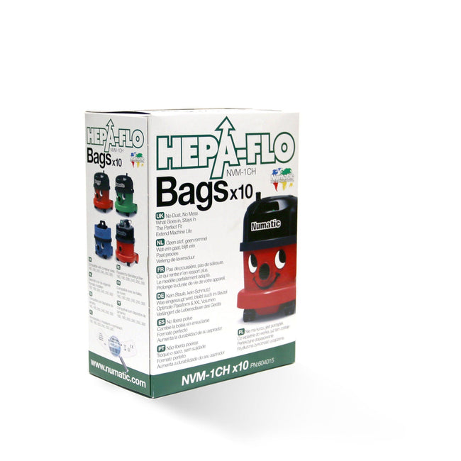 Numatic - Bolsa aspiradora hepa flo nvm-1ch micro 10s | 8 piezas