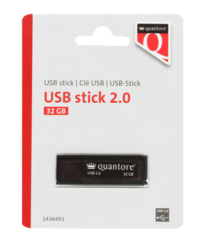 Quantore - Clé USB 32 Go 2.0 noire | 400 pièces