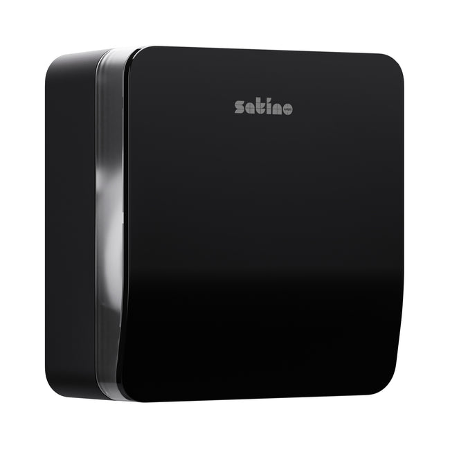 Satino by WEPA - Dispensador de papel higiénico satino jt1 hyginity jumbo s negro