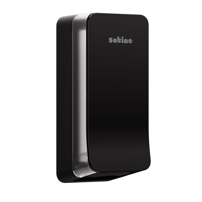 Satino by WEPA -  Toiletpapierdispenser Satino BT1 Hyginity gevouwen zwart 333425