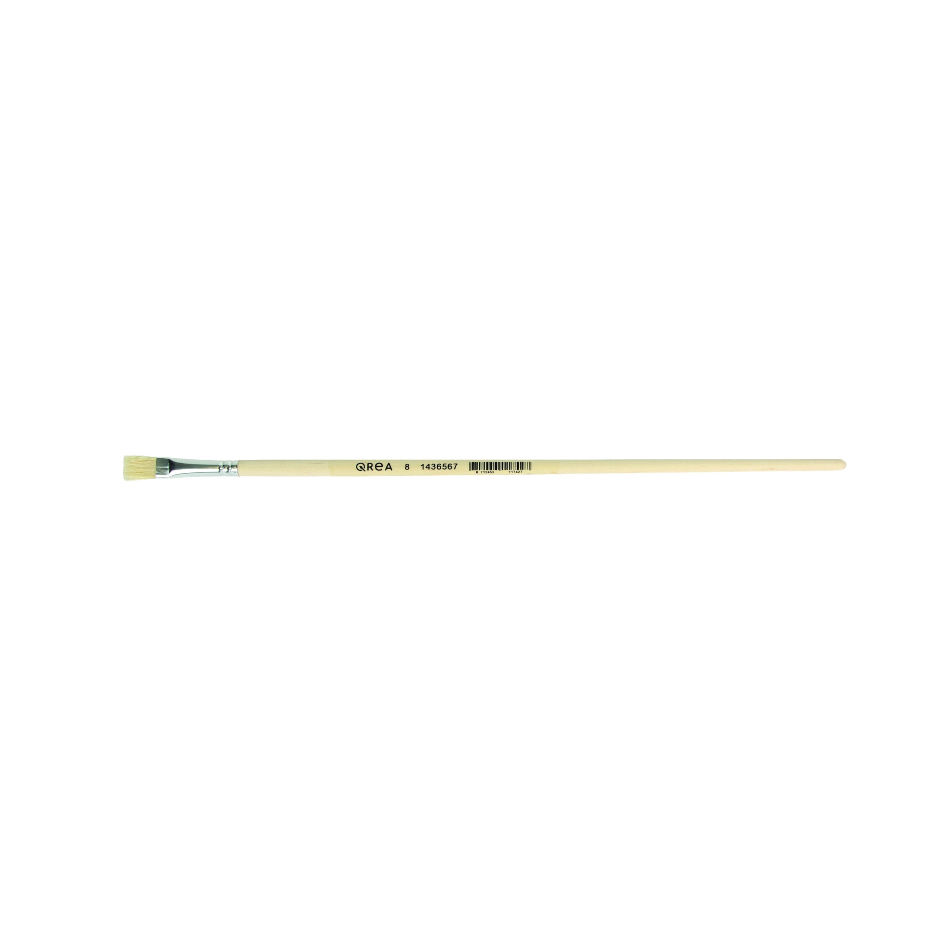 Qrea - Brosse en poils de porc no. 8 | 12 pièces