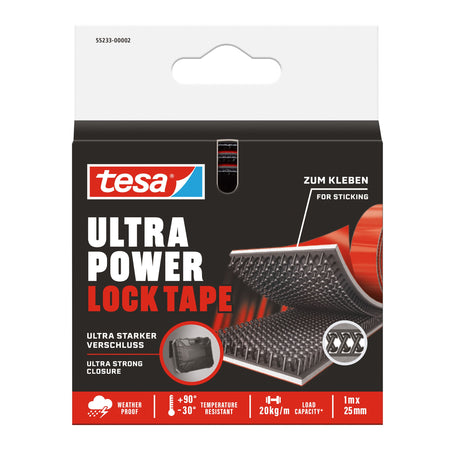 Tesa - Velcro ultra power lock e 100cmx25mm | 6 piezas