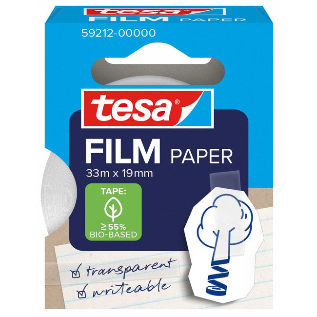 Tesa - Papier film ruban adhésif 19mmx33m | 10 pièces