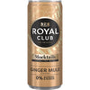 Royal Club -  Mocktails  ginger mule 0% suiker en alcohol blik 250 ml