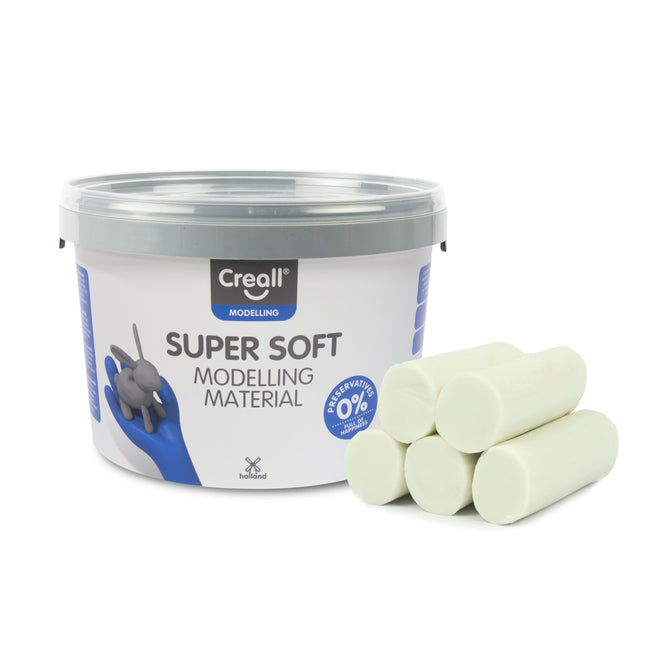 Creall -  Klei  supersoft wit 1750gram