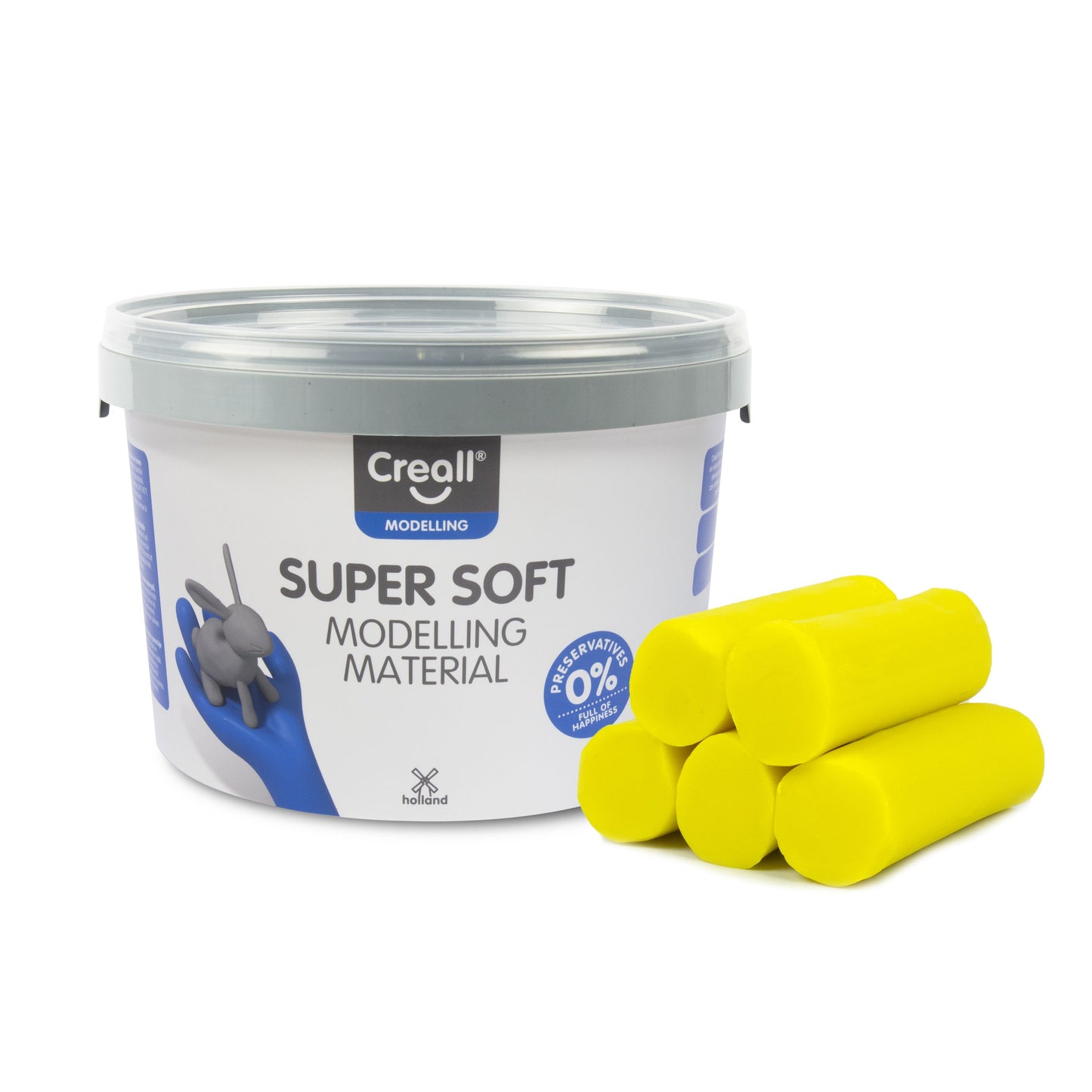 Creall -  Klei  supersoft geel 1750gram