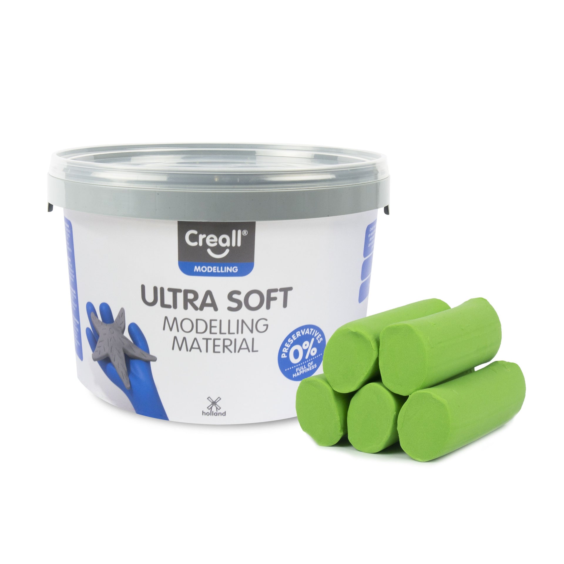 Creall - Argilla play-it ultra morbida verde brillante 1100gr